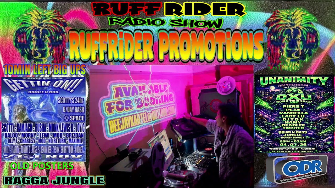 RUFFRIDER RADIO SHOW PRESENTS LOVER ROCK RAGGA WITH DEEJAY KARTEL ON ONEDANCE RADIO 8-10PM