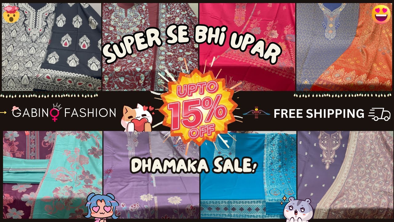 Upto 15% Off on Instagram Viral Suits | Super se bhi upar | Republic Day Sale | GABINO FASHION