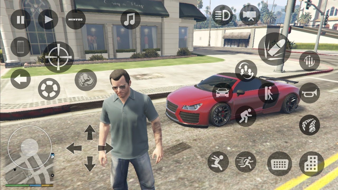 GTA 5 Android Gameplay Offline | Winlator Ludashi V2.8.2 with Input Bridge Touch Control