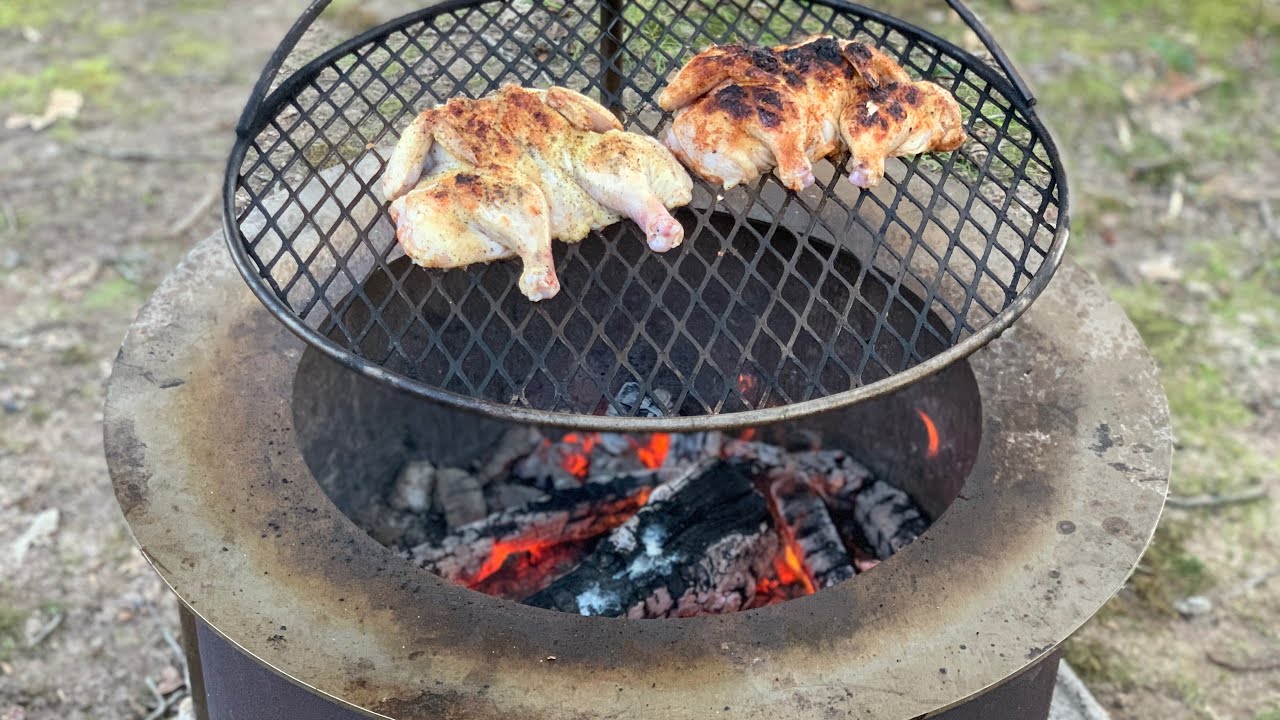 Cornish Hens Cooked on the Breeo Firepit