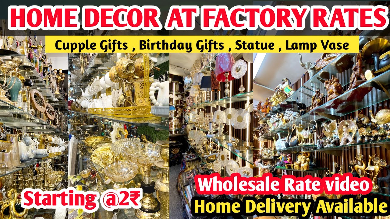 Home Decor Items Direct From Factory in Sadar Bazar Home Decor Market | Wall Art Fountain Lamps