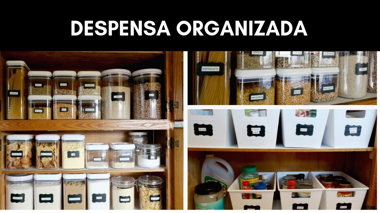 ORGANIZAÇÃO DA DESPENSA : Antes de Depois | Dica de Organização