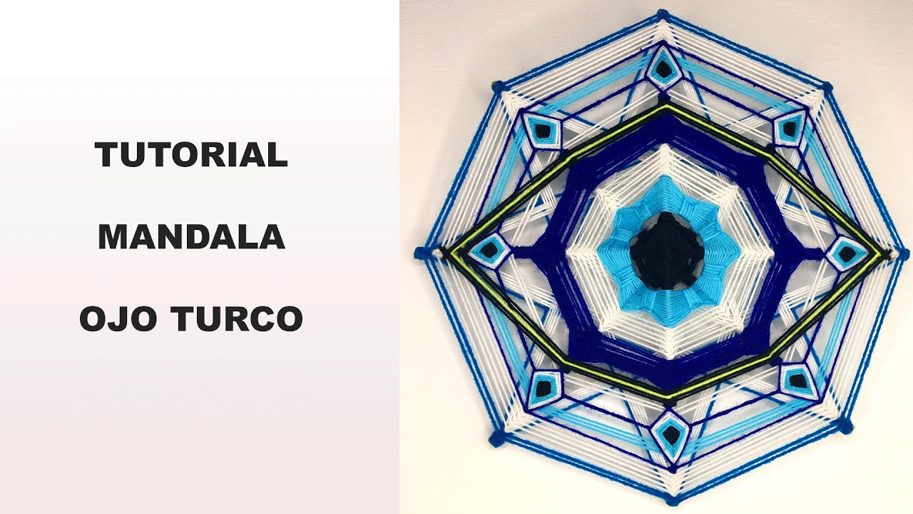 MANDALA OJO TURCO #englishsubtitles #ojoturco #mandalastepbystep #videotutorial