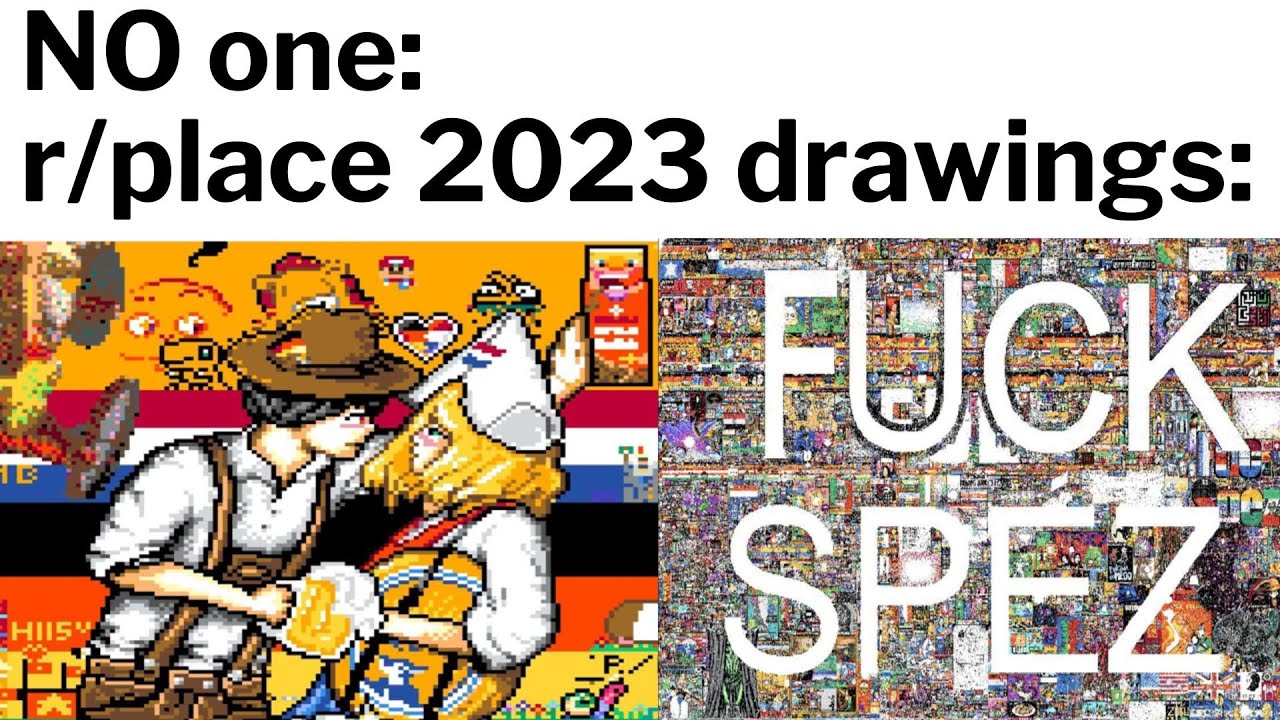 Лучшие мемы r/PLACE 2023 года