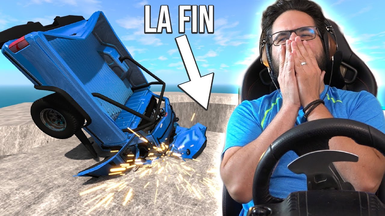 JE M'ÉCLATE À LA FIN! | BeamNG + G27
