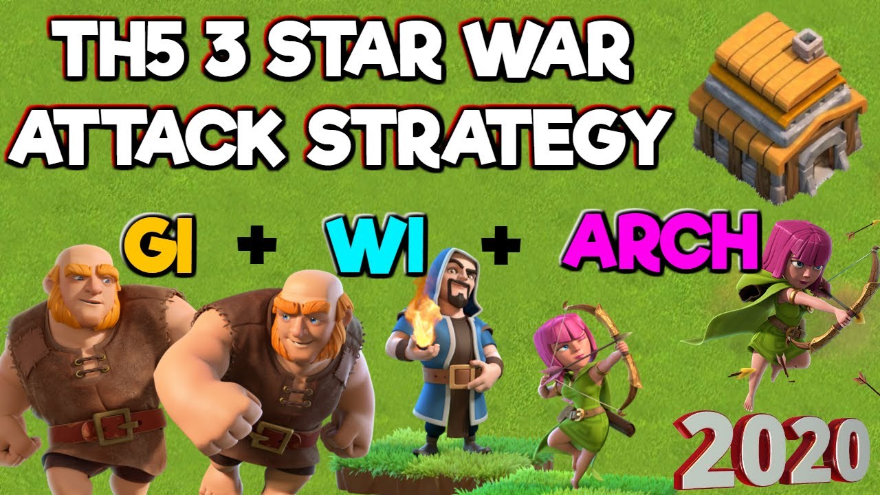 TH5 3 Star Attack Strategy - GiWiArch - Clash of Clans 2020