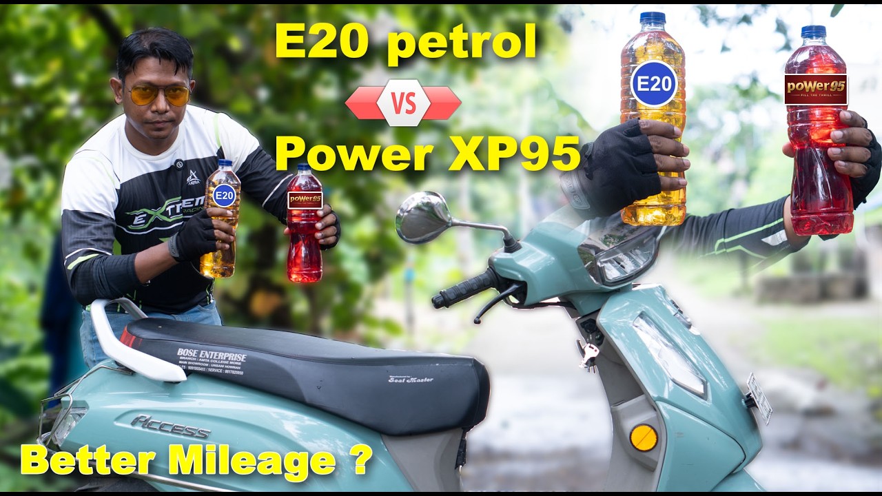 E20 Petrol Vs Power XP95 Mileage Test, Normal Petrol better or Power petrol ?