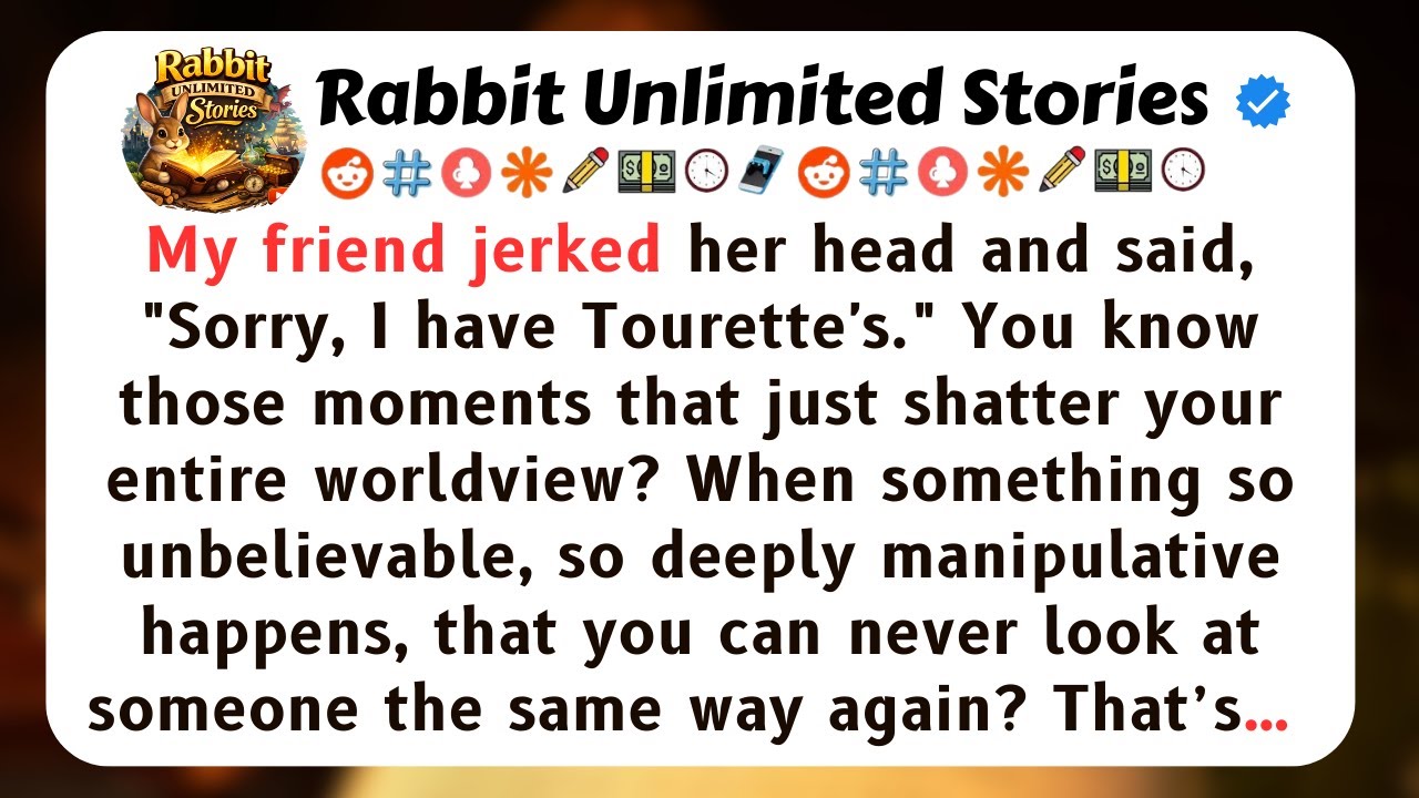 My friend jerked her head and said, "Sorry, I have Tourette's."...[Full Stories]