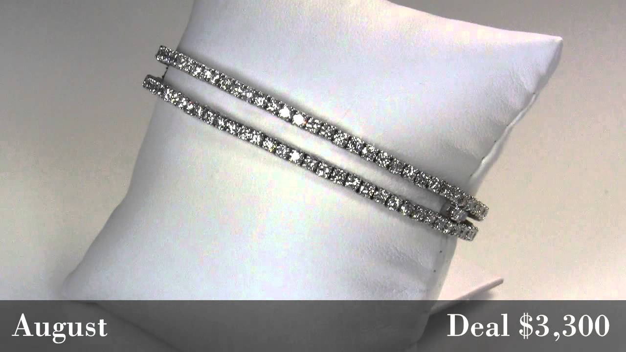 Deal of the Month: White Gold Diamond Bangle Bracelet
