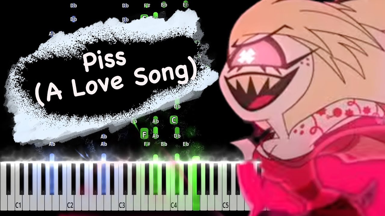 Piss (A Love Song) Sing-Along - Hazbin Hotel Piano Tutorial