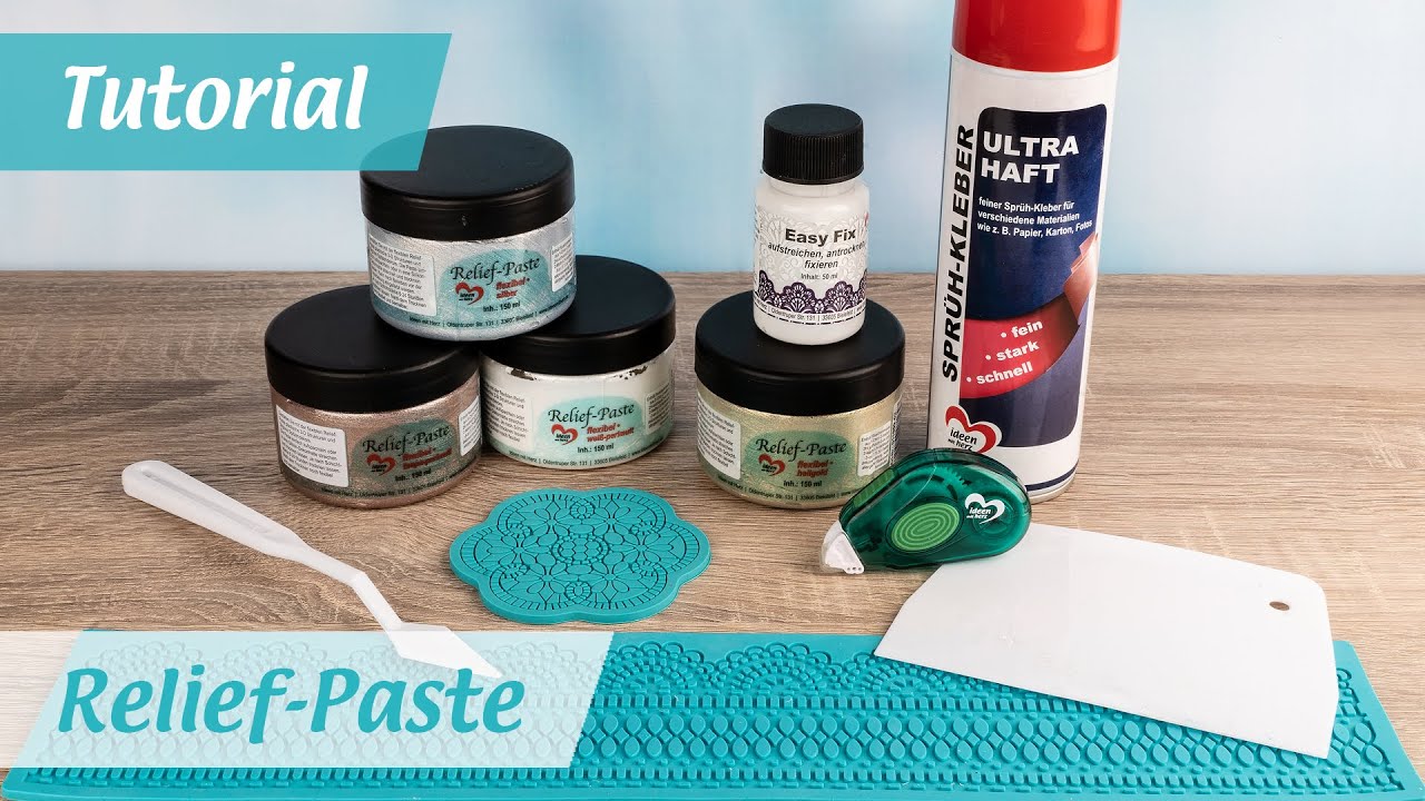 Anleitung: Flexible Relief-Paste & Silikon-Dekormatten Schritt für Schritt erklärt - Ideen mit Herz