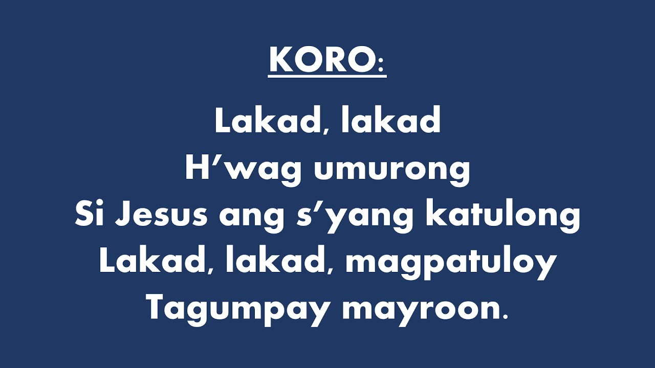 TINIG NG PAG-AAWITAN (Mine Eyes Have Seen the Glory) Accompaniment with lyrics.