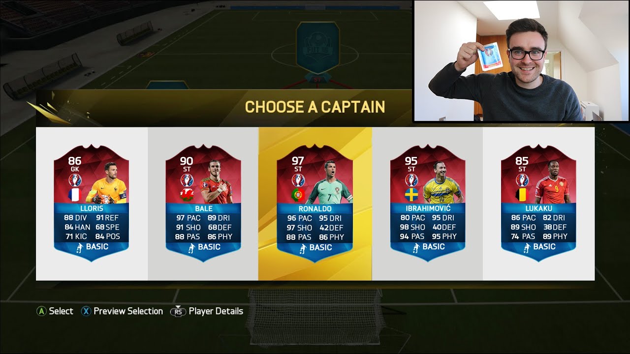 FIFA 16 FUT DRAFT EURO 2016 EDITION!!! Fifa 16 Euro 2016 Sticker FUT Draft