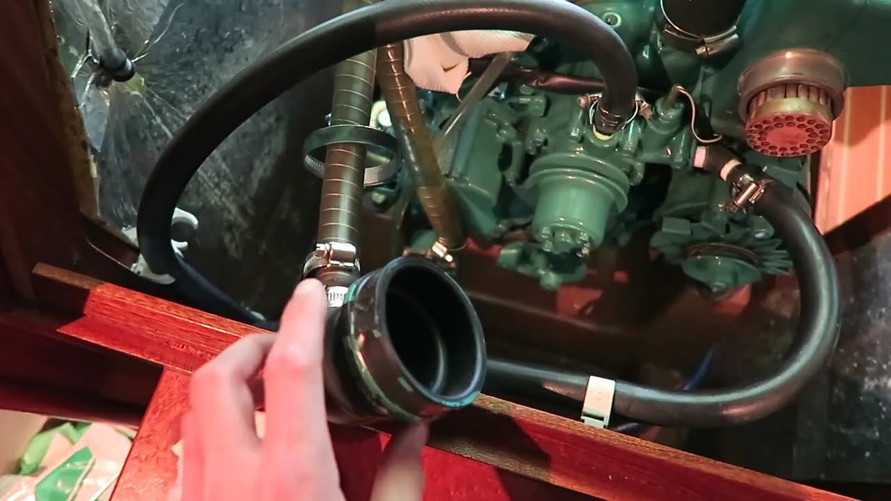 Volvo Penta MD2020 - reinstalling heat exchanger