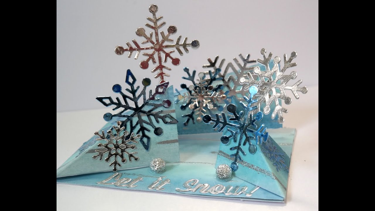 Triple Twisted Snowflake Easel - Design 2