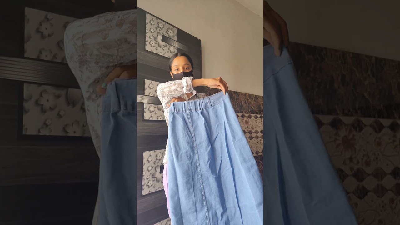 Denim skirt from Meesho#song #meesho #skirt #unboxing #houl #shorts #shortsviral