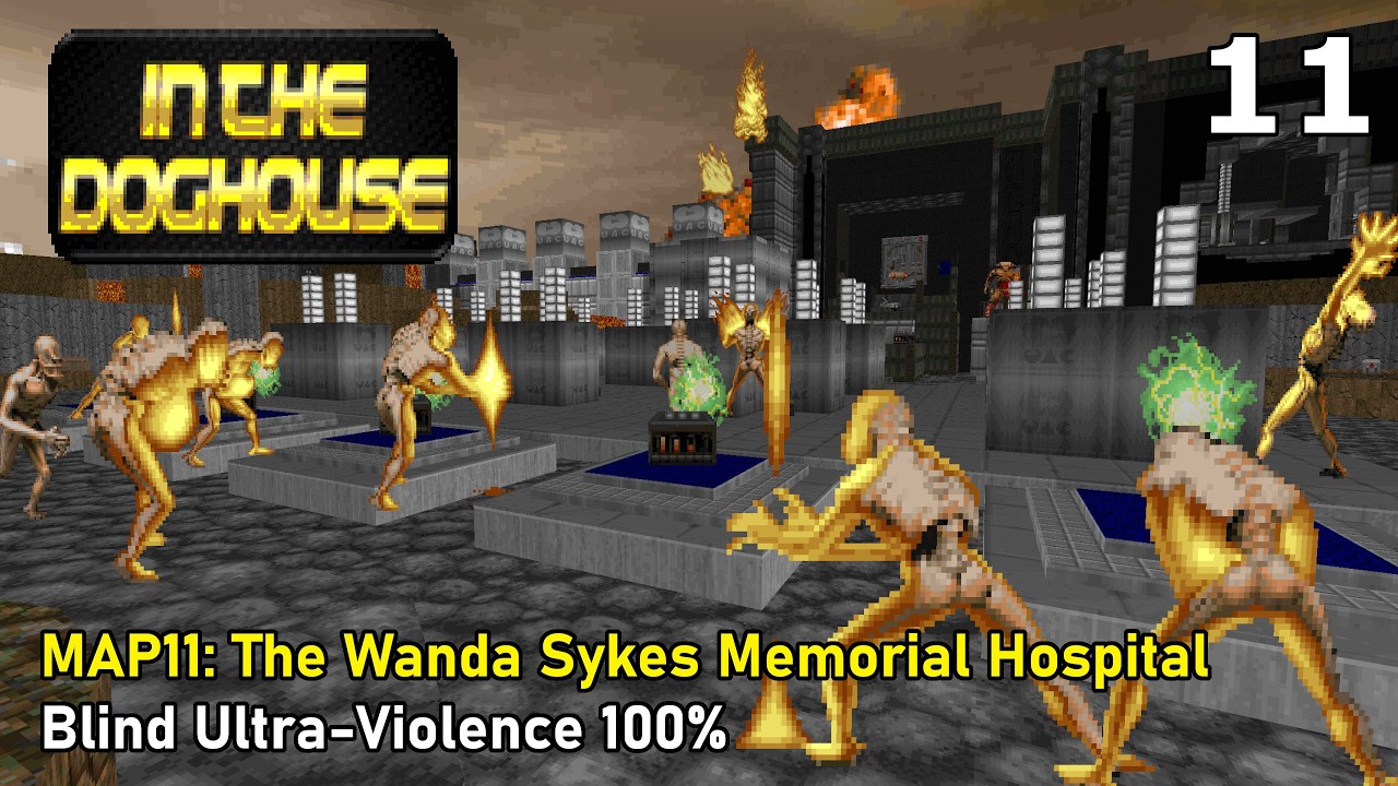 Doom II: In the Doghouse - MAP11: The Wanda Sykes Memorial Hospital (Blind Ultra-Violence 100%)
