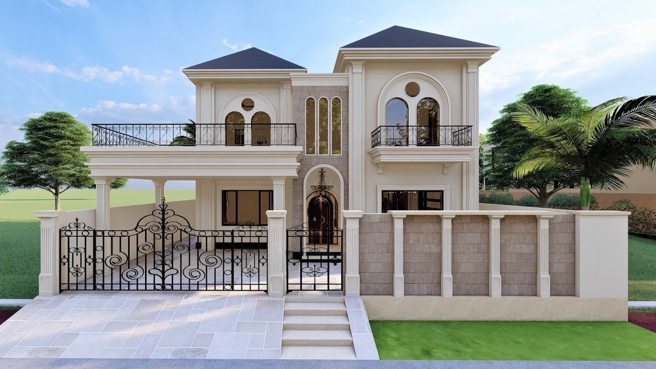 Outstanding courtyard house design with mind blowing interior and exterior design