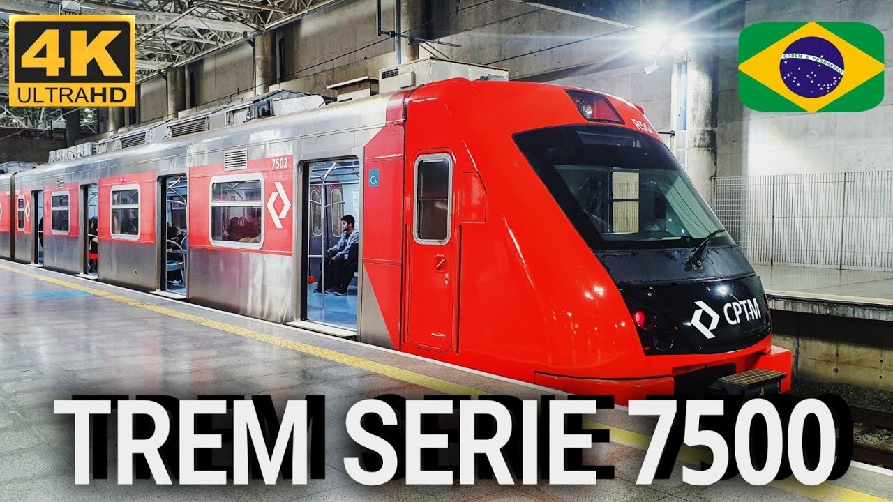 TRENS DA SERIE 7500 EM OPERAÇÃO PELA LINHA 12 SAFIRA