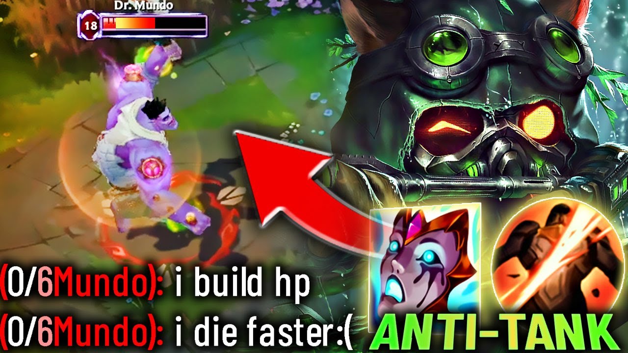 ANTI-TANK TEEMO (more hp = more damage)