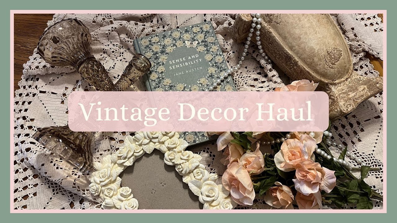 Vintage Decor Haul || Valentines Day And Early Spring Decorating || Thrifted Vintage Decor Finds