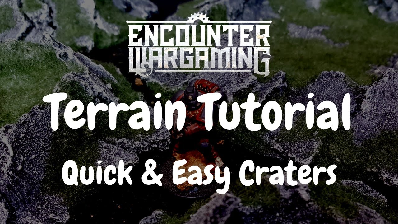 Terrain Tutorial - Quick and Easy Craters - 40K Warhammer Terrain Ork Table.