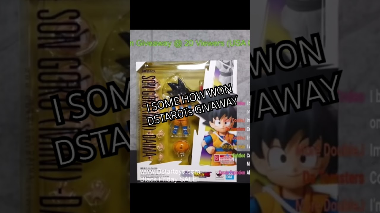 I SOMEHOW WON @dstar01 DAIMA GOKU GIVEAWAY #giveaway #winner #dragonballdaima #goku