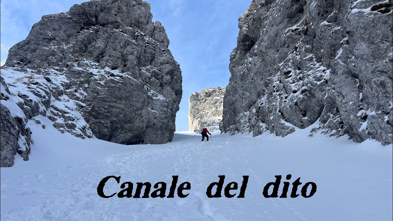 Canale del dito al Pizzo corzene . Grotta Pagani . Bivacco città Clusone 12-12-2023 Presolana