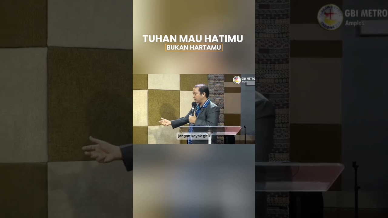 Tuhan mau Hatimu, Bukan hartamu #bensonmanullang