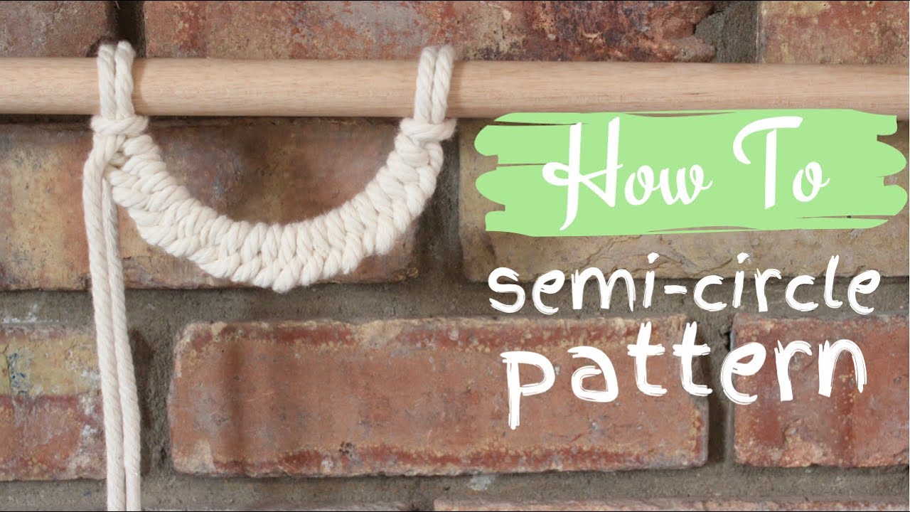 DIY Macrame Tutorial: Easy Semi-Circle Pattern (Beginner Friendly)