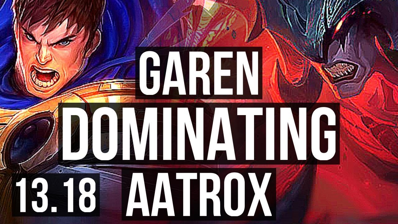 GAREN vs AATROX (TOP) | 74% winrate, 8/1/7, Dominating | NA Master | 13.18