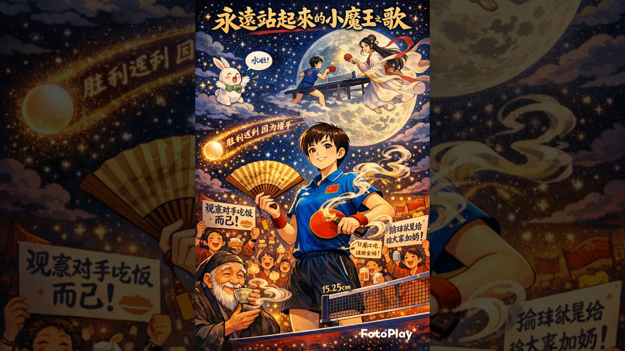 🌙🏓🔥 永远站起来的小魔王之歌 😈✨🏆