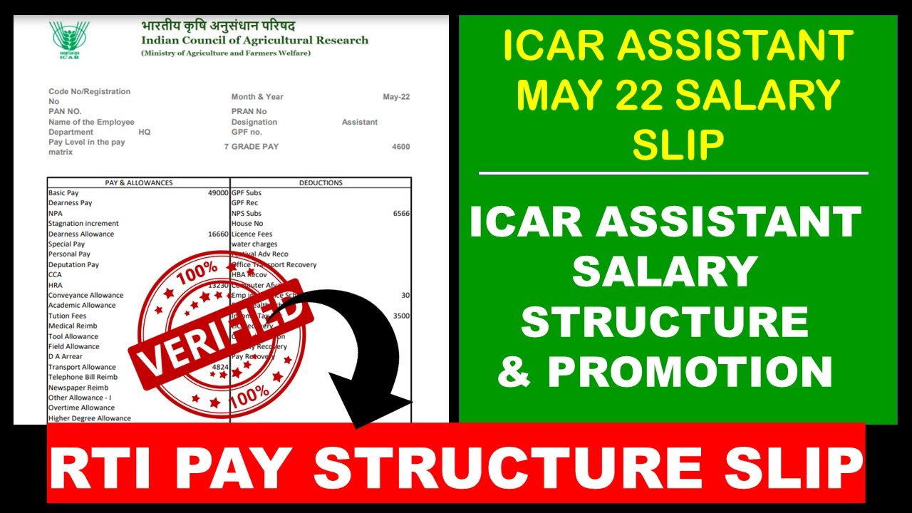 SALARY and Promotion under ICAR Assistant || Nishant eAcademy