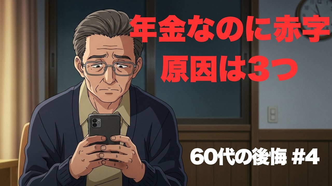 【60代の後悔 #4】年金生活なのに毎月赤字…静かに減るお金の穴3つ｜守る線引き