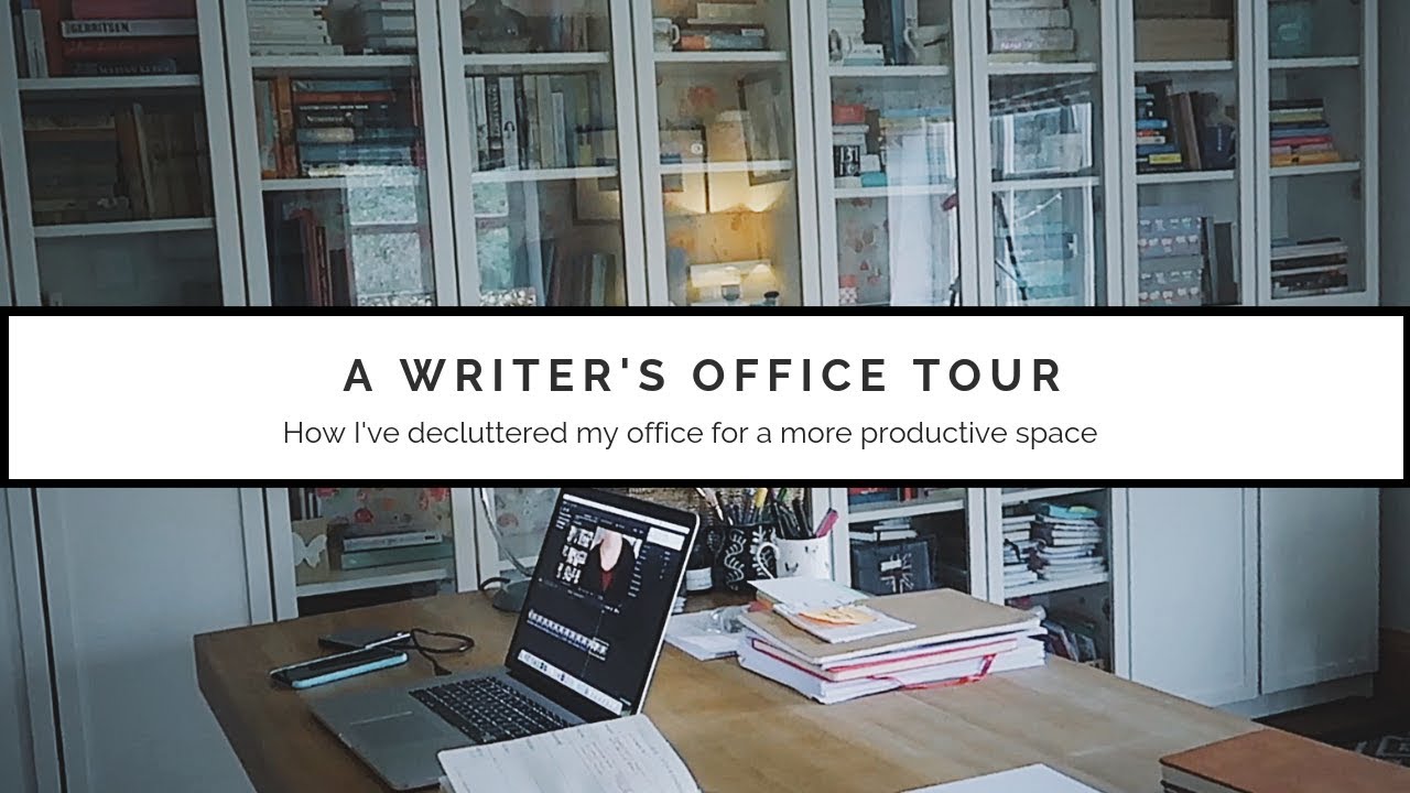 A WRITER'S OFFICE TOUR: How I've decluttered my office for a more productive space