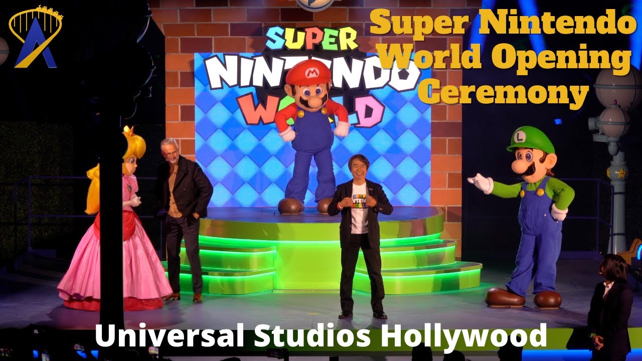 Full Ceremony for Super Nintendo World at Universal Studios Hollywood