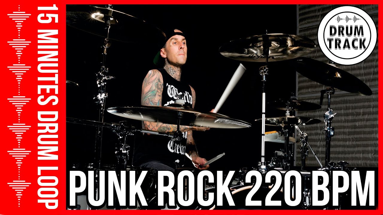 Drum Beat 220 bpm - Groove Drum Track 220 BPM Punk Rock | Batería 220 BPM Punk Rock
