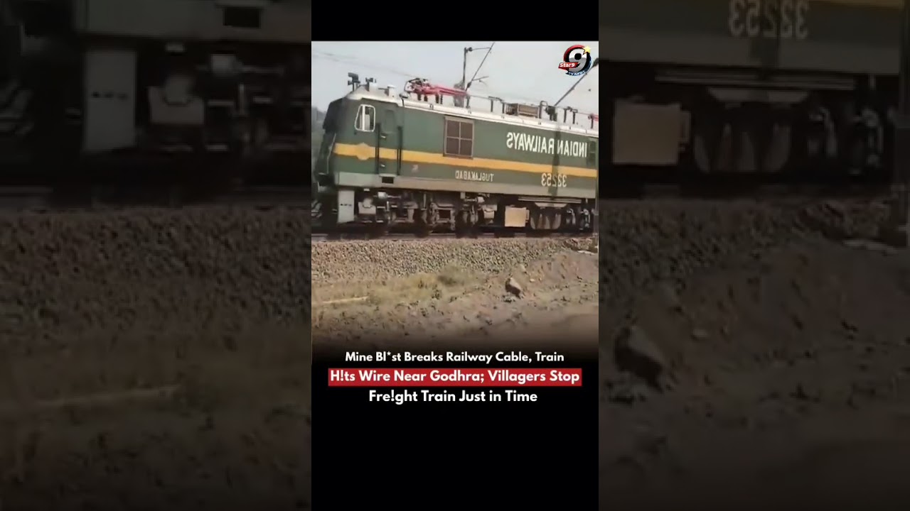 Massive Mining Blast Damages Railway Power Cable in Godhra, Gujarat