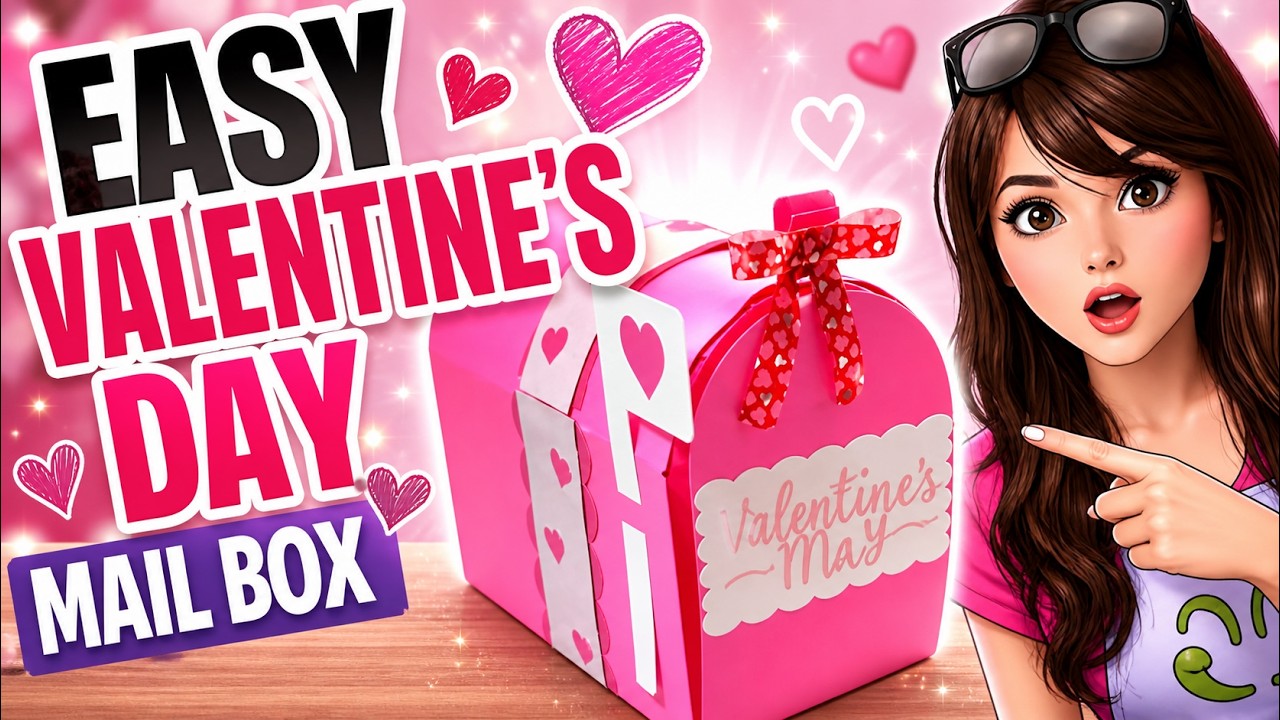 Make A Valentine's Day MAILBOX Tutorial For Beginners