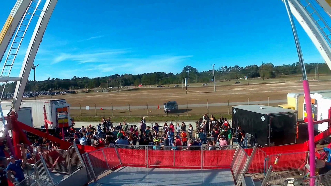 Flat Line 360 at Coastal Carolina Fair Ladson SC 2016 on-ride POV