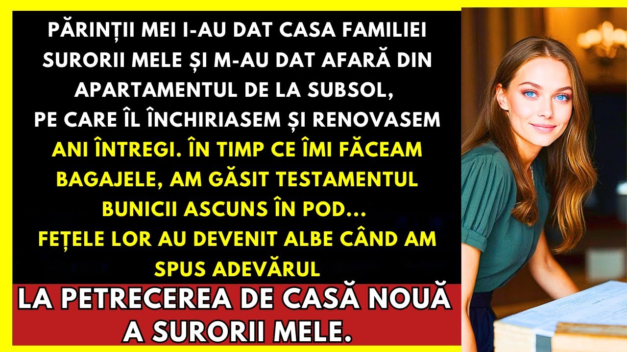 Părinții I-Au Dat Casa Surorii Mele Și M-Au Dat Afară — Dar Apoi Am Găsit Scrisoarea Bunicii...