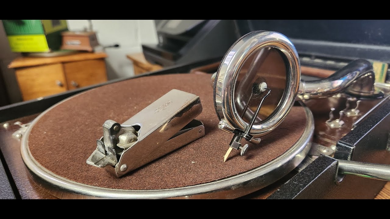 Having Fun Making & Playing Bamboo Fiber Needles For Antique Phonograph Play - Great Sound!!