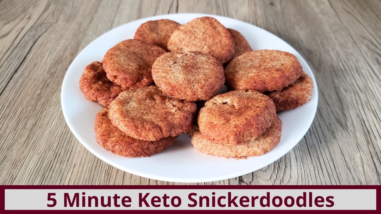 Delicious 5 Minute Keto Snickerdoodles (Nut Free and Gluten Free)