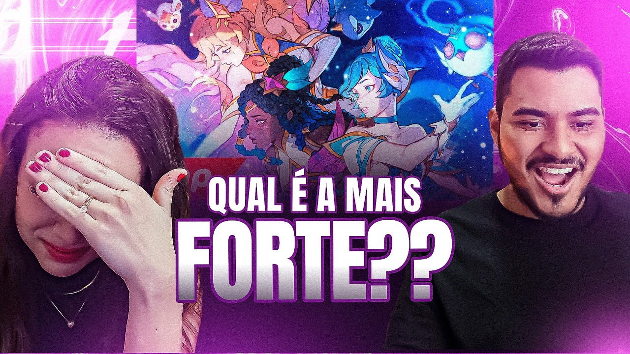 CASAL REAGE: Rap das Guardiãs Estelares (League of Legends: Wild Rift) - GAROTAS MÁGICAS | NERD HITS