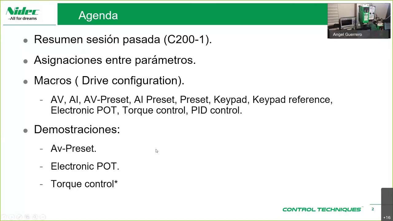 Control Techniques, Variador Commander C200-Basico (2/4)