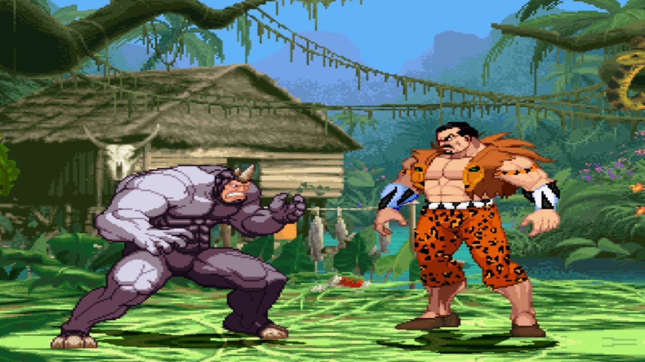 KRAVEN THE HUNTER vs RHINO - Savage Villains Fight😈 Marvel Mugen Comics Tribute