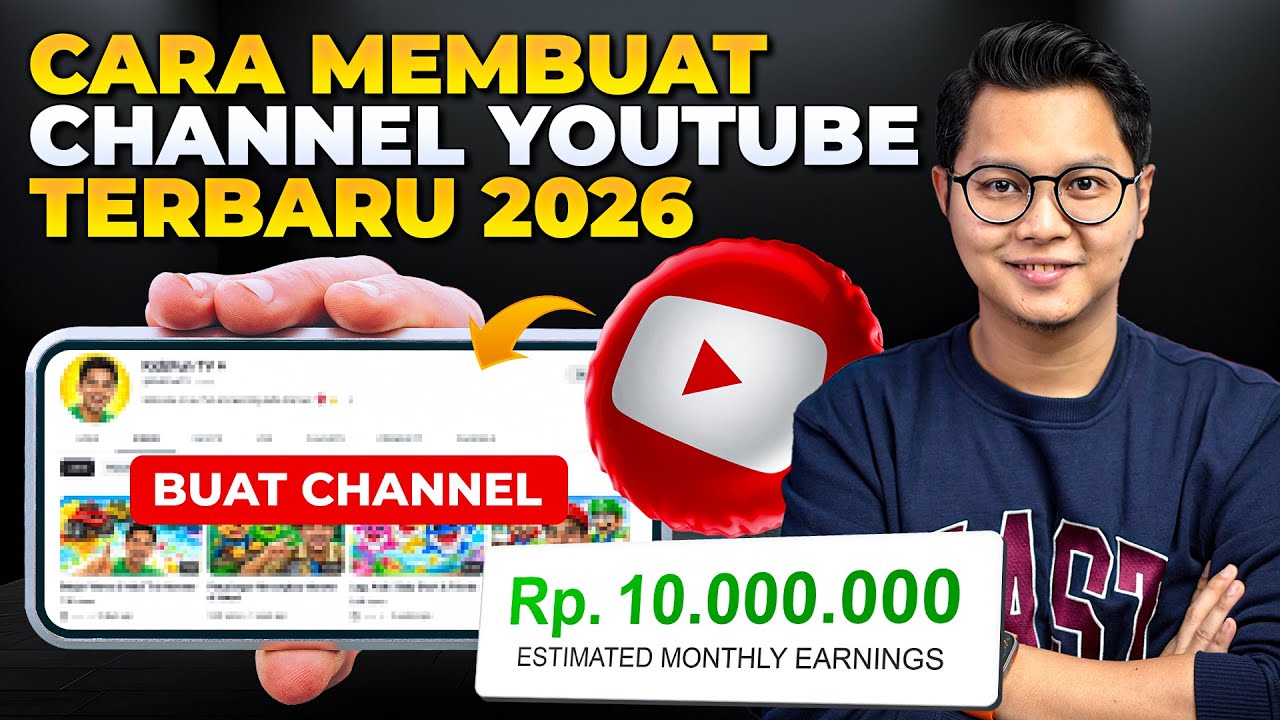 CARA MEMBUAT CHANNEL YOUTUBE TERBARU 2026 !