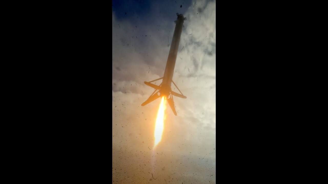 Одновременная посадка ступеней Falcon Heavy (запуск USSF-44) 