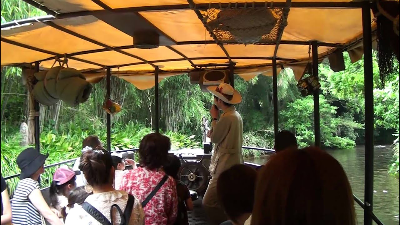 Jungle Cruise Attraction POV Ride Through Complete Japanese Tokyo Disneyland Japan