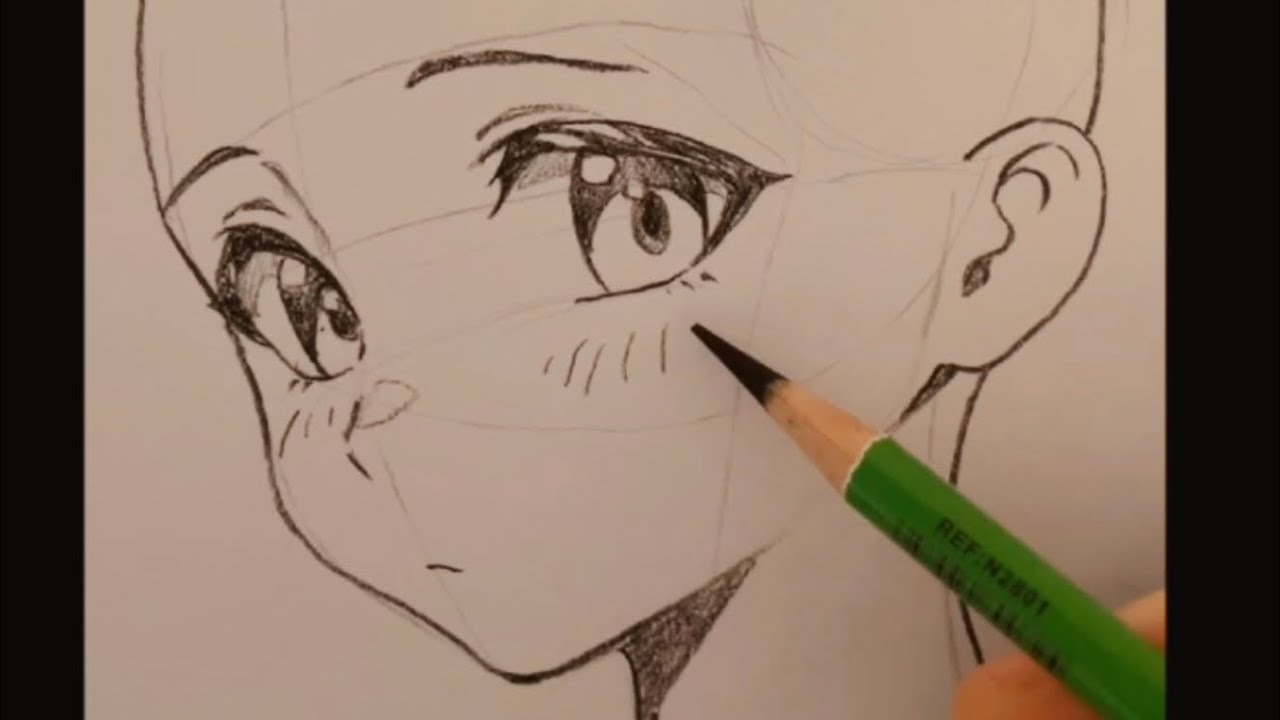 How to Draw a Girl with Cute Big Eyes | Super Easy Drawing Tutorial | Drawing | Anime